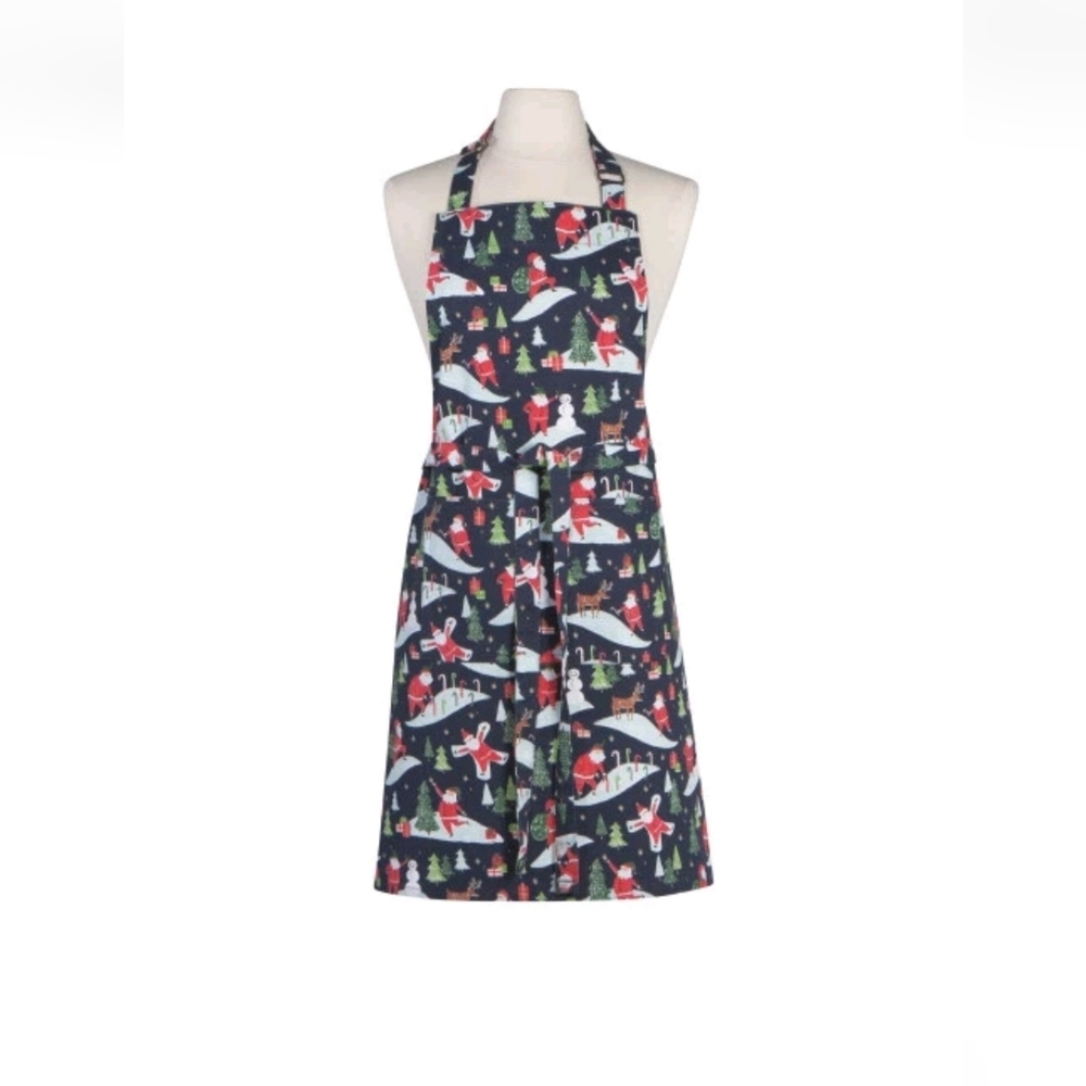 Now Designs "Must Be Santa" 100% Cotton Festive Christmas Holiday Apron